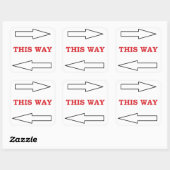 "DIESER WEG" QUADRATISCHER AUFKLEBER (Blatt)