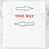 "DIESER WEG" QUADRATISCHER AUFKLEBER (Tasche)