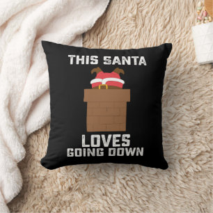 Dieser Weihnachtsmann liebt es, lustige Weihnachte Kissen