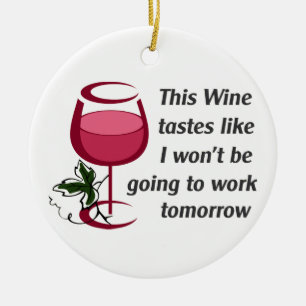 Dieser Wein-Geschmäcke Keramik Ornament