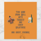 "Dieser Wein passt gut zusammen.." Etikettierungen Weinetikett (Einzelnes Label)