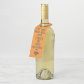 "Dieser Wein passt gut zusammen.." Flaschenanhänge Flaschenanhänger (Angewinkelt)