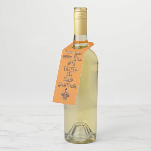 "Dieser Wein passt gut zusammen.." Flaschenanhänge Flaschenanhänger (Angewinkelt)