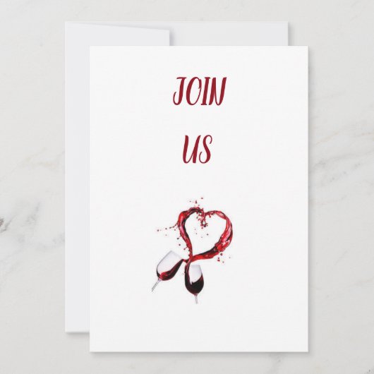 DIESER WEIN ***VALENTINE*** PARTY EINLADUNG (Vorderseite)