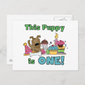 Dieser Welpe ist ein Geschenk und ein Hemd Postkarte (Vorne/Hinten)