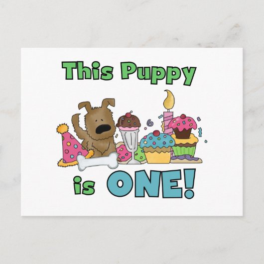 Dieser Welpe ist ein Geschenk und ein Hemd Postkarte (Vorderseite)