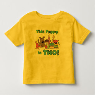 Dieser Welpe ist zwei T-Shirts und Geschenke