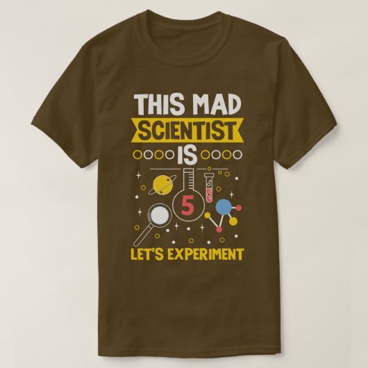 Dieser Wissenschaftler ist 5 Gelassen Experiment T-Shirt (Design vorne)