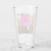 Dieses abstrakte Blumendesign verbindet sanfte flo Glas (Rückseite)