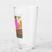 Dieses abstrakte Blumendesign verbindet sanfte flo Glas (Links)