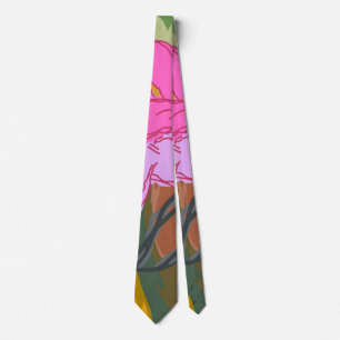Dieses abstrakte Blumendesign verbindet sanfte flo Krawatte