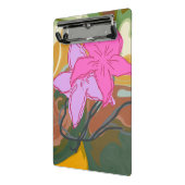 Dieses abstrakte Blumendesign verbindet sanfte flo Mini Klemmbrett (Gewinkelt2)