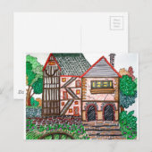 DIESES ALTE HAUS POSTKARTE (Vorne/Hinten)