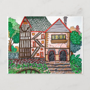 DIESES ALTE HAUS POSTKARTE