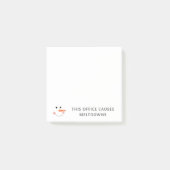 Dieses Amt verursacht den Schneemann von Schneefäl Post-it Klebezettel (Vorderseite)