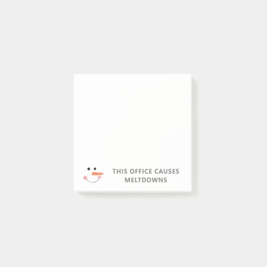Dieses Amt verursacht den Schneemann von Schneefäl Post-it Klebezettel (Vorderseite)
