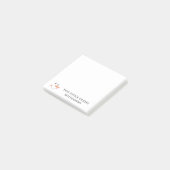 Dieses Amt verursacht den Schneemann von Schneefäl Post-it Klebezettel (angewinkelt)