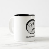 dieses auch führt Kaffee-Tasse Zweifarbige Tasse (Vorderseite Links)