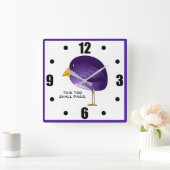 Dieses auch überschreitet quadratische wanduhr (Zuhause)