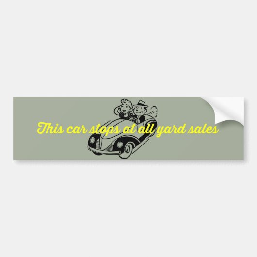 Dieses Auto hält für alle Yard Sales Autoaufkleber (Vorne)