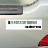 Dieses Auto ist ein kleines Gaeltacht Autoaufkleber (Auf Auto)