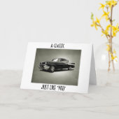 DIESES AUTO IST EINFACH WIE "SIE" EIN KLASSISCHER. KARTE (Gelbe Blume)