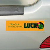Dieses Auto wird vom irischen Glück-Autoaufkleber Autoaufkleber (Auf Auto)