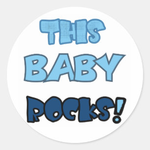 Dieses Baby schaukelt Runder Aufkleber