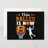 Dieses Baller ist jetzt 8 Jahre alt Postkarte (Vorne/Hinten)
