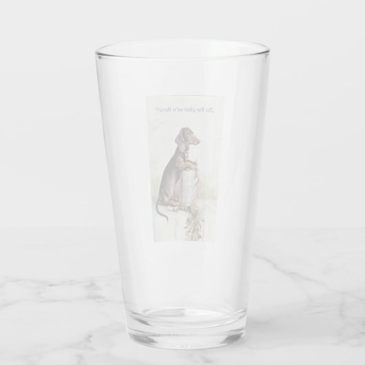 Dieses Bier gehört meinem Meister! Glas (Rückseite)