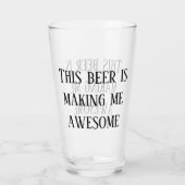 Dieses Bier macht mich Phantastisch Pint Glas (Rückseite)