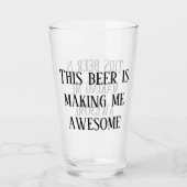 Dieses Bier macht mich Phantastisch Pint Glas (Vorderseite)