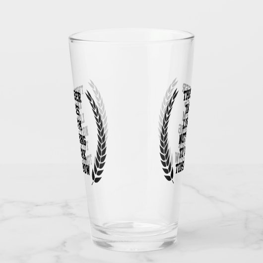 Dieses Bier schmeckt nach komischem Bier Lover Glas (Rechts)