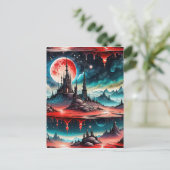 Dieses Bild ist eine sehr detaillierte Science Fic Postkarte (Stehend Vorderseite)