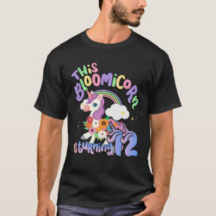 Dieses Bloomicorn dreht 12 Einhorn 12. Geburtstag T-Shirt