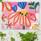 Dieses blumensommerliche Kinda-Gefühl Geschirrtuch (Gefaltet)