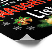 Dieses Bowling-Team auf der Naughty List Spaß Weih Poster (Ecke)