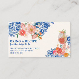 Dieses Brautparty mit mehr Blumen ist ein Rezept Begleitkarte