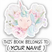 Dieses Buch gehört Aufkleber (Vorderseite)