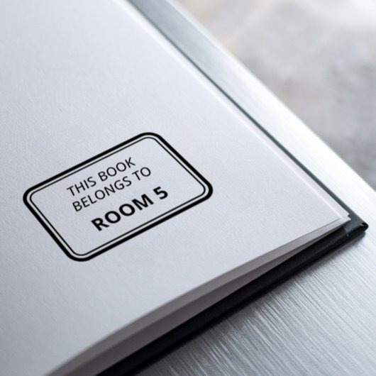 Dieses Buch gehört | Bucheigentümerkennzeichnung Permastempel