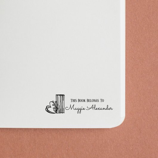 Dieses Buch gehört dazu, Buchzeichen zu benennen Permastempel