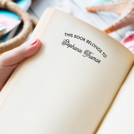 Dieses Buch gehört dazu, IHREN NAMEN KURSIVE SCHRI Permastempel