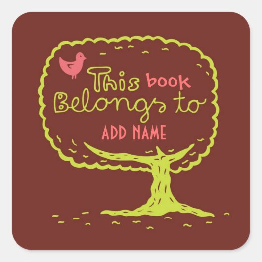 Dieses Buch gehört dem Aufkleber (Vorderseite)