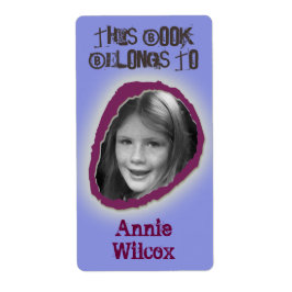 Dieses Buch gehört dem Individuelle Name Jungen