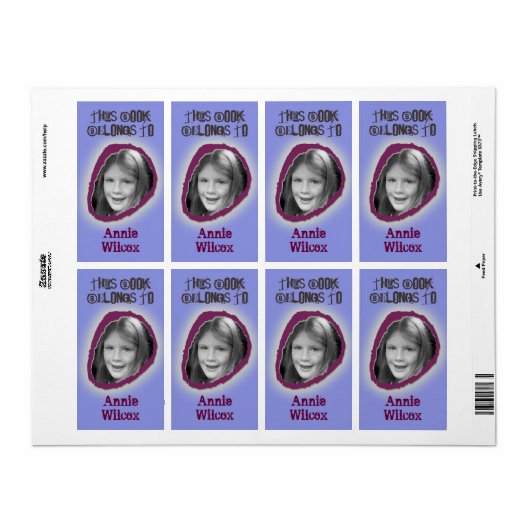 Dieses Buch gehört dem Individuelle Name Jungen (Vorne)