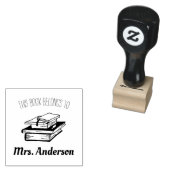 Dieses Buch gehört dem Namen des Lehrers Gummistempel (Stempel)