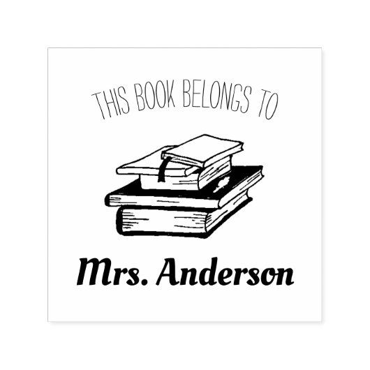 Dieses Buch gehört dem Namen des Lehrers Permastempel (Design)