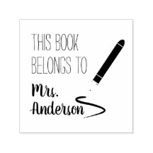 Dieses Buch gehört dem Namen des Lehrers