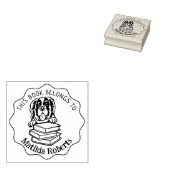 Dieses Buch gehört dem Niedlichen Heiligen Bernard Gummistempel (Stempel)