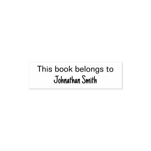 Dieses Buch gehört dem vollen Namen des Besitzers Permastempel (Design)